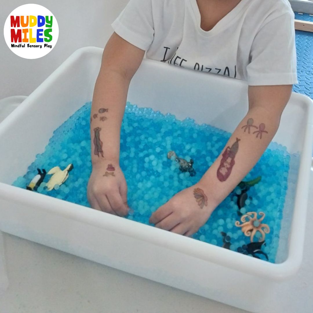 White Plastic Large Tray for Sensory BIns