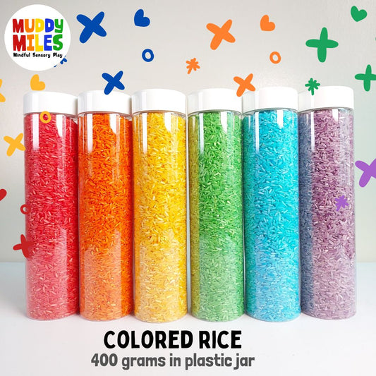 Colored Rice - Sensory Bin Filler